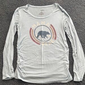 Mama Bear Maternity Graphic Long Sleeve Top size small